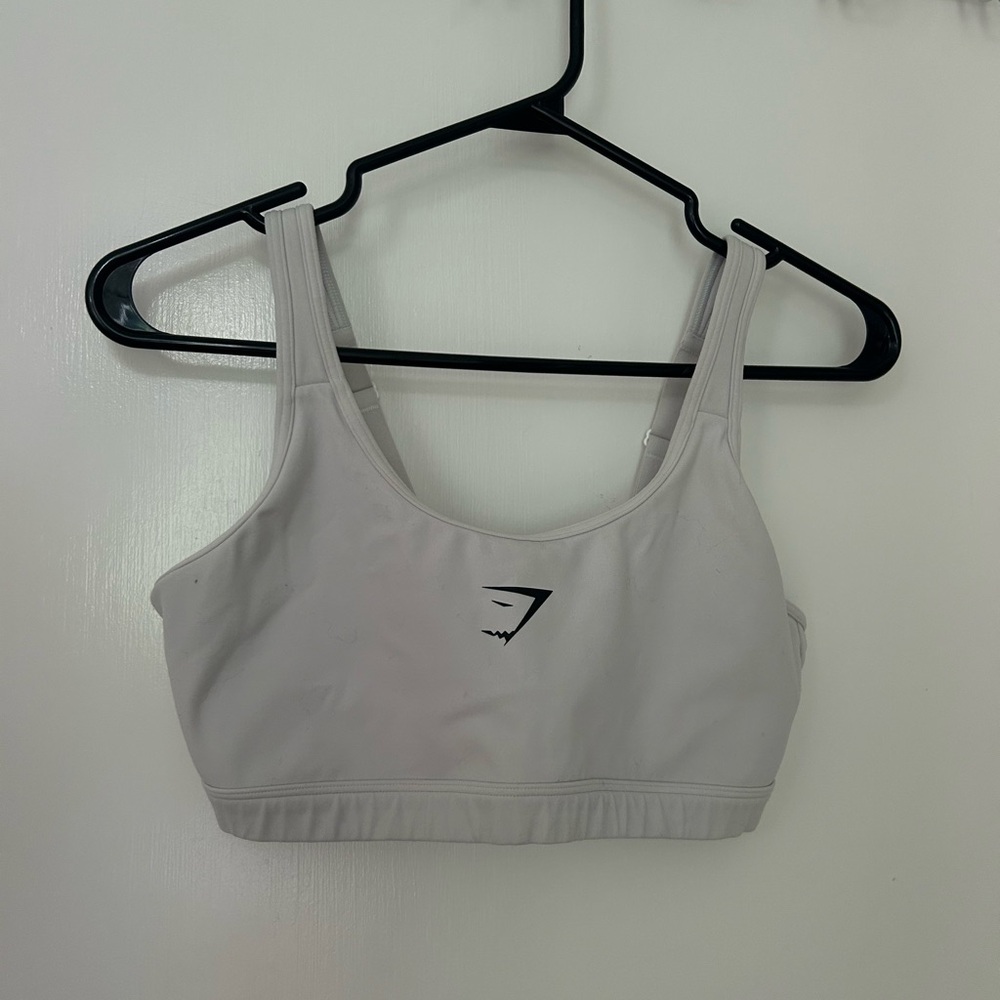 Gymshark White Sports Bra Racerback Intimates
